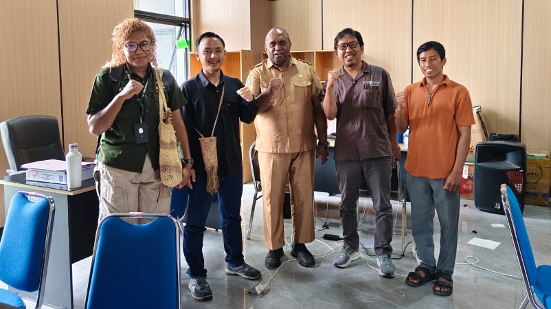 Manka Melakukan Audiensi dengan Plt. Sekertaris Bapperida Papua Selatan