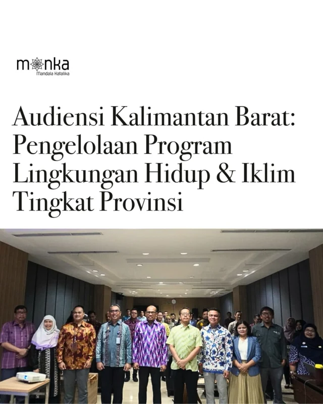 #temanmanka Pada 15 Mei 2025, bertempat di Pontianak, Mandala Katalika dan LBBT didukung Ditjen Bangda Kemendagri menggelar audiensi dengan Pemerintah Provinsi Kalimantan Barat mengenai pengelolaan program lingkungan hidup dan iklim tingkat provinsi. 

Difasilitasi oleh Dinas Lingkungan Hidup Provinsi Kalbar, diskusi dihadiri oleh perwakilan tiga kabupaten pelaksana program, diantaranya: Bappeda dan DLH Kabupaten Sintang; Bapperida Kabupaten Sanggau, dan Bappeda Kabupaten Kapuas Hulu. Selain itu, rencana pelaksanaan program juga diperkaya oleh masukan dari berbagai pihak, diantaranya: Bappeda Provinsi Kalbar, Universitas Tanjungpura, GIZ, dan Pokja REDD+ lain tingkat provinsi.

Pemprov Kalbar menyatakan dukungan dan keselarasan antara program pada setiap kabupaten dengan agenda provinsi dalam kerangka mitigasi dan adaptasi perubahan iklim.

#manka #mandalakatalika #audiensi #pendanaaniklim #danaiklim #ngo #Jakarta #Indonesia