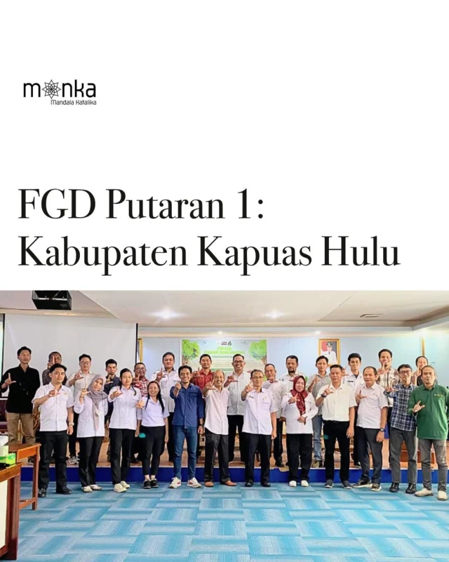 #temanmanka 
Pada 17–18 Juni 2025, Manka bersama Lembaga Bela Banua Talino (LBBT), serta BAPPEDA Kapuas Hulu menyelenggarakan diskusi bersama berbagai unsur yang relevan dengan pengembangan program iklim berbasis ekonomi restoratif & bioekonomi kabupaten Kapuas Hulu, diantaranya - pemerintah daerah, mitra pembangunan, akademisi, kelompok masyarakat adat, serta pelaku usaha.

Untuk detail kegiatan ini kunjungin website www.manka.id

#manka #mandalakatalika #fgd #folunetsink2030 #ekonomirestoratif #bioekonomi #kapuashulu #kalbar #climategovernance